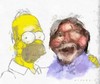 Cartoon: Matt Groening (small) by allan mcdonald tagged los simpson