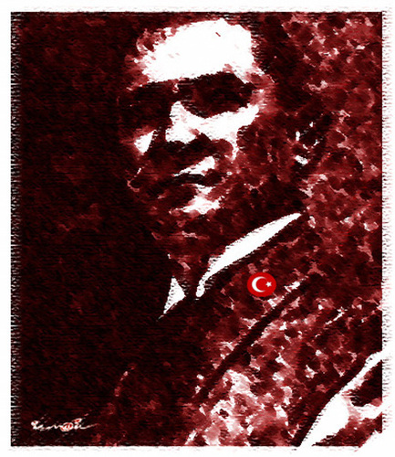 Cartoon: ATATURK (medium) by ismail dogan tagged ata