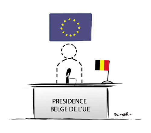 Cartoon: BELGIAN PRESIDENCY !.. (medium) by ismail dogan tagged belgian,presidency