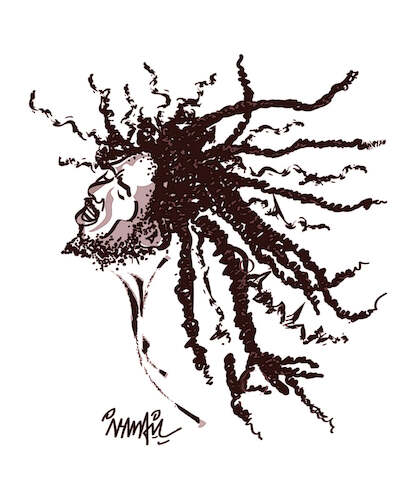 Cartoon: Bob Marley (medium) by ismail dogan tagged bob,marley