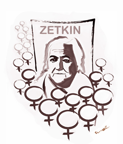 Cartoon: CLARA ZETKIN !.. (medium) by ismail dogan tagged clara,zetkin