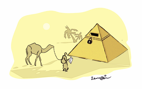 Cartoon: election in Egypt !.. (medium) by ismail dogan tagged election,in,egypt