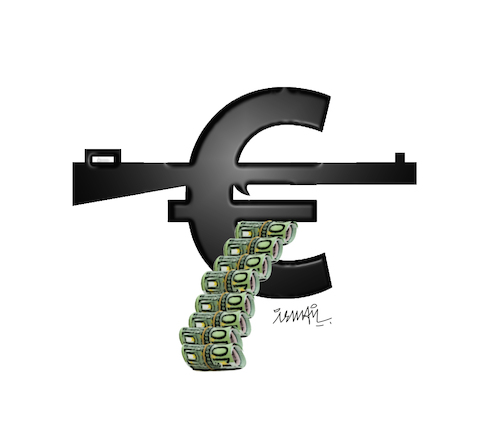 Cartoon: Euro (medium) by ismail dogan tagged euro