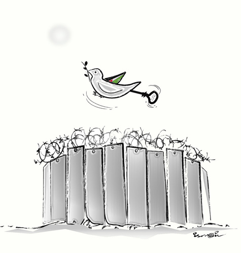 Cartoon: Free State !.. (medium) by ismail dogan tagged palestine