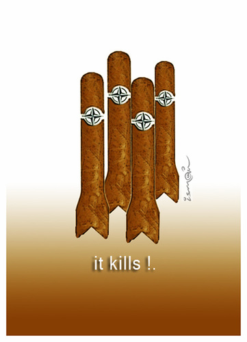 Cartoon: it kills !... (medium) by ismail dogan tagged rocket,nato