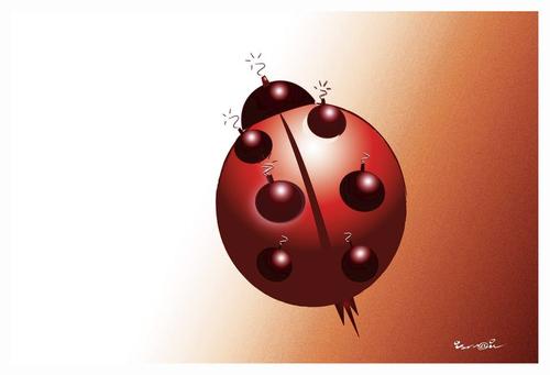 Cartoon: kamikaze !.. (medium) by ismail dogan tagged ladybug