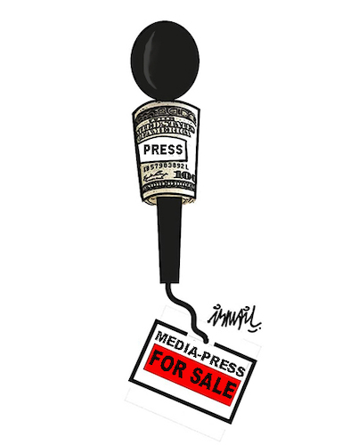 Cartoon: Press (medium) by ismail dogan tagged media