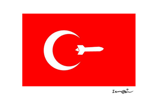 Cartoon: Turkey in the war..! (medium) by ismail dogan tagged turkey