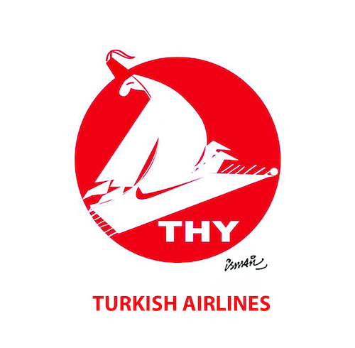 Cartoon: Turkish Airlines (medium) by ismail dogan tagged turkish,airlines
