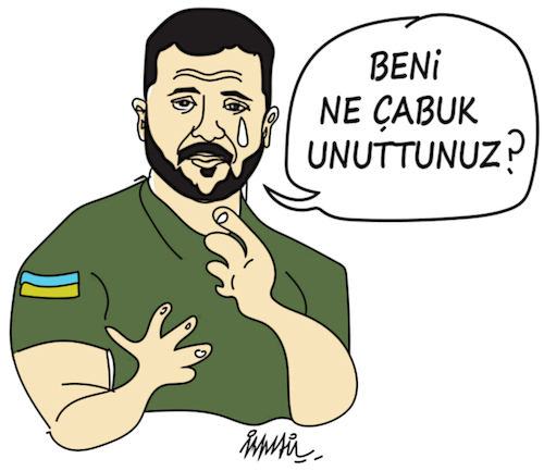 Cartoon: Zelensky (medium) by ismail dogan tagged zelensky