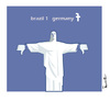 Cartoon: Brazil (small) by ismail dogan tagged brazil 2014