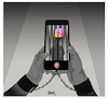 Cartoon: censored app (small) by ismail dogan tagged instagram