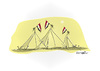 Cartoon: Egyptian tent !.. (small) by ismail dogan tagged egypt