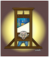 Cartoon: Guillotine (small) by ismail dogan tagged credit,card