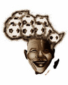 Cartoon: NELSON MANDELA !.. (small) by ismail dogan tagged mandela