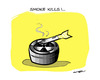 Cartoon: SMOKE KILLS !..FUMER TUE !.. (small) by ismail dogan tagged nuclear