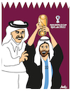 Cartoon: The Champion (small) by ismail dogan tagged messi