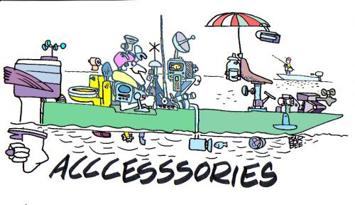 Cartoon: boating (medium) by barbeefish tagged boating,accessories,