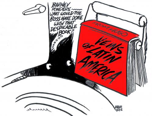 Cartoon: book fr HUGO (medium) by barbeefish tagged to,us