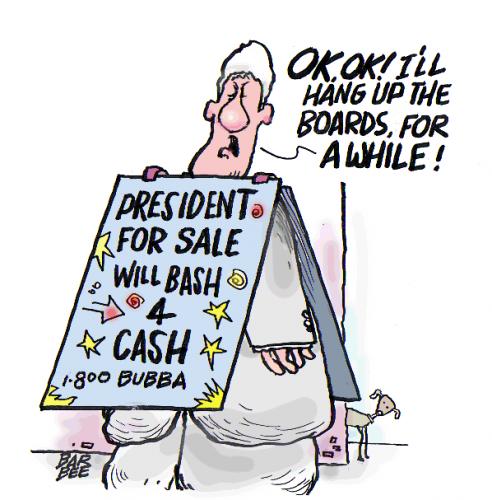 Cartoon: CONCESSION (medium) by barbeefish tagged bill,clinton