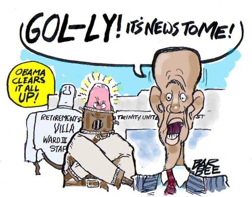 Cartoon: gol ly (medium) by barbeefish tagged obama,