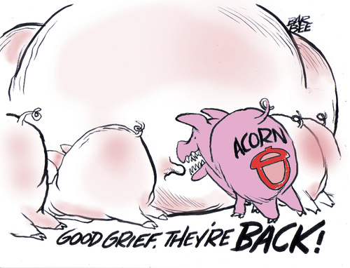 Cartoon: govt funds (medium) by barbeefish tagged acorn