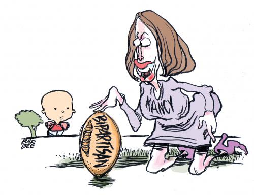 Cartoon: IN A PIGS EYE (medium) by barbeefish tagged pelosi