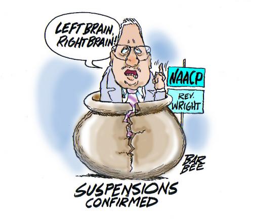 Cartoon: NAACP speach (medium) by barbeefish tagged 
