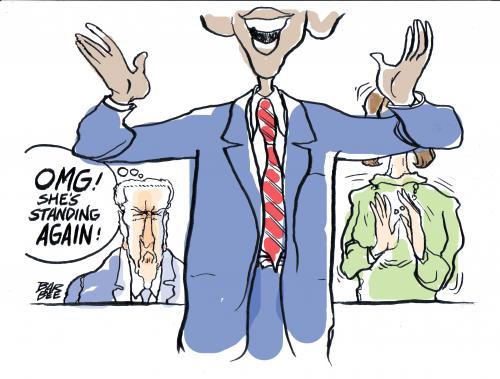 Cartoon: ovation etc etc etc (medium) by barbeefish tagged obama,etc