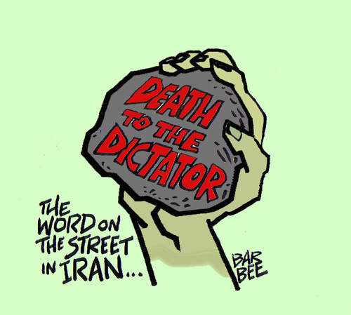 Cartoon: rage (medium) by barbeefish tagged iran