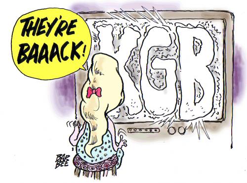 Cartoon: RETURN OF THE KGB (medium) by barbeefish tagged deamons,are,baaack