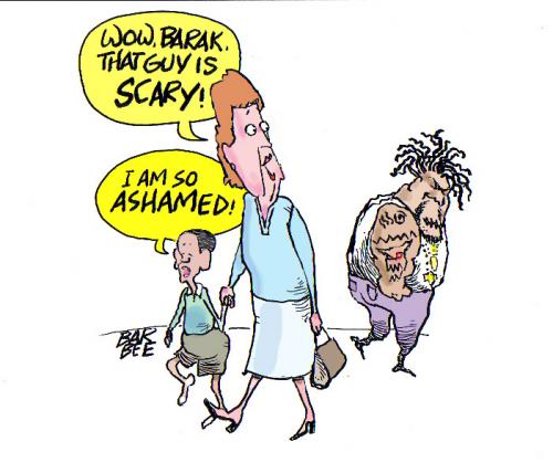 Cartoon: scary (medium) by barbeefish tagged fear,