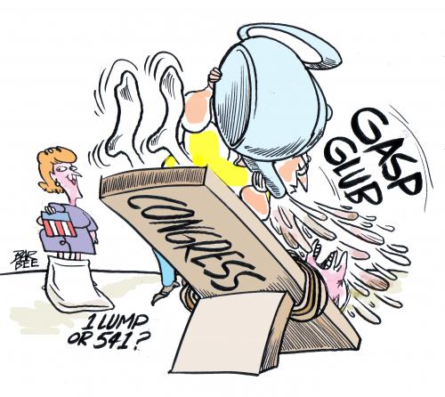 Cartoon: tea boarding (medium) by barbeefish tagged tea,party
