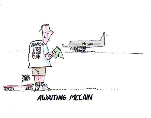Cartoon: the press (medium) by barbeefish tagged mccain