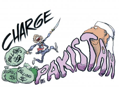 Cartoon: throw cash (medium) by barbeefish tagged obama