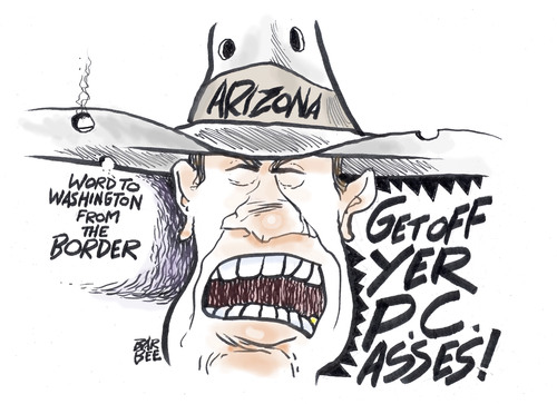 Cartoon: under  siege (medium) by barbeefish tagged canuhearus