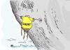 Cartoon: cliff hanger (small) by barbeefish tagged hold,on