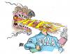Cartoon: fire bomb UCLA (small) by barbeefish tagged ucla