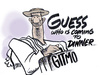 Cartoon: guests arrive (small) by barbeefish tagged terrorists