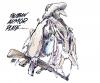 Cartoon: no convention (small) by barbeefish tagged human,schield