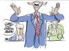 Cartoon: ovation etc etc etc (small) by barbeefish tagged obama