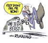 Cartoon: the heat is on (small) by barbeefish tagged obama