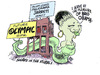 Cartoon: the presidents advisor (small) by barbeefish tagged obama