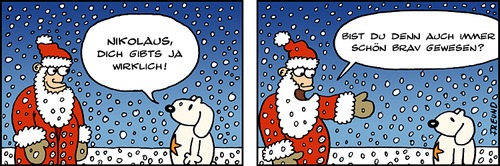 Cartoon: Nikolaus! (medium) by zguk tagged nikolaus,hunni,minimells,weihnachtszeit,knecht,rubrecht