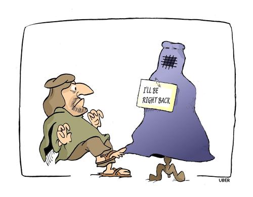 Cartoon: EMANCIPATION (medium) by uber tagged burqa,emanicpazione,afghanistan,islam,donne,women