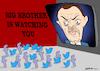 Cartoon: BIG BROTHER IS WHATCHING YOU (small) by uber tagged erdogan,internet,socialmedia