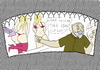 Cartoon: unterm Schleier (small) by ailuj tagged burka,schleier,moslem,frauen,sexshop,dessous