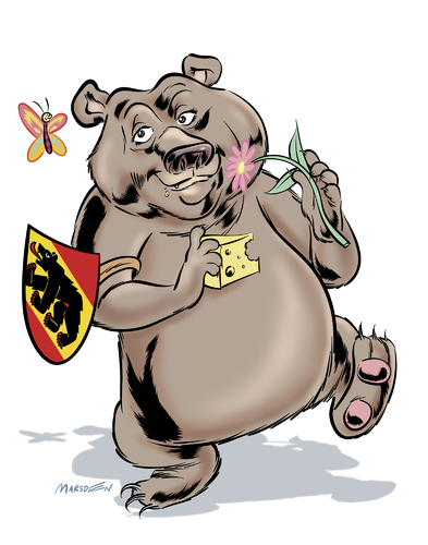 Cartoon: Der Berner Baer (medium) by ian david marsden tagged marsden,cartoon,baer,bear,suisse,swiss,schweiz,berne,bern,bern,schweiz,bär