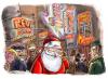 Cartoon: Santa on the Reeperbahn (small) by ian david marsden tagged santa,claus,hamburg,reeperbahn,sailors