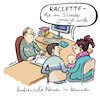 Cartoon: Raclette (small) by habild tagged namen,vornamen,standesamt,geburtsurkunde,beamter,eltern,baby,eintragen,geburt,namensfindung